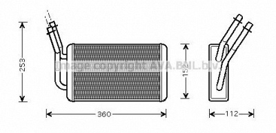 AVA QUALITY COOLING fd6316 -  Теплообменник, отопление салона